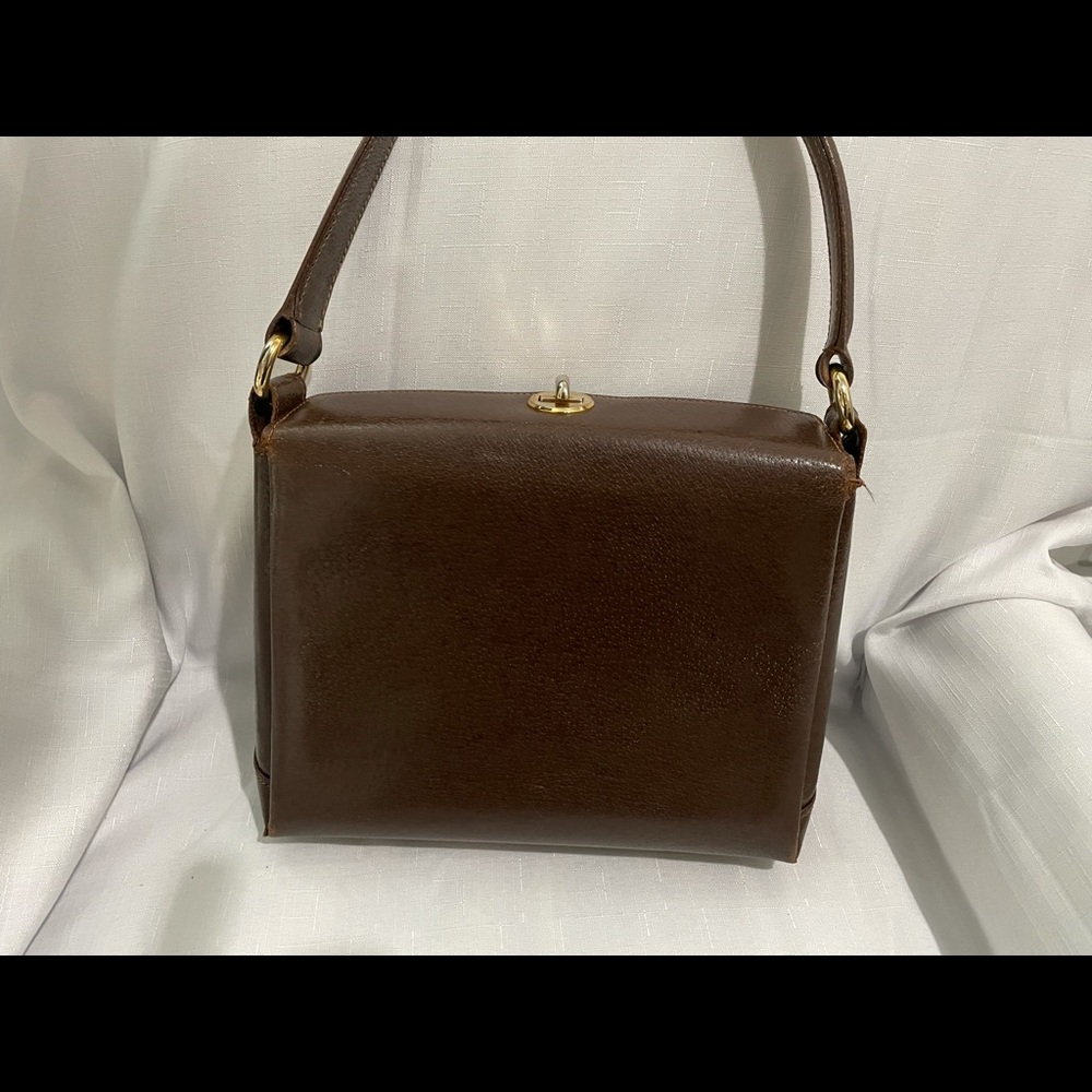 VINTAGE GUCCI KISS LOCK TOP HANDBAG